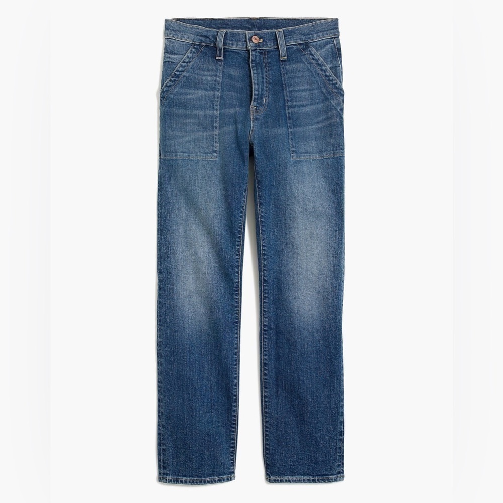 NWT J. Crew Factory 10" highest-rise straight utility jean